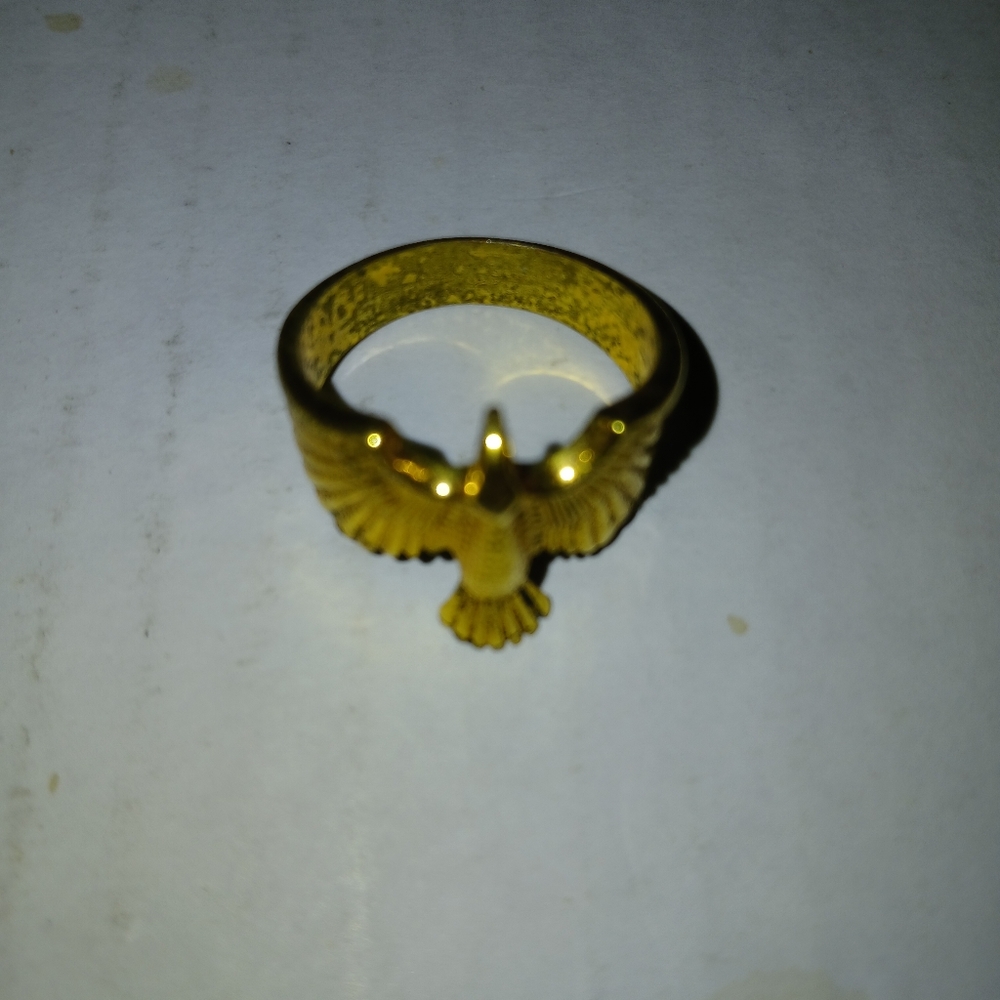 Gold Bird Statement Ring - image 2